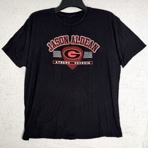 Jason Aldean Concert Tour Tee 2013 Athens Georgia Night Train Black Size XL